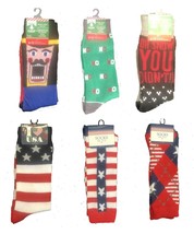 Mens Funky NOVELTY SOCKS Funny Party-Christmas-Patriotic-Santa-Yeti-Shar... - $2.64+