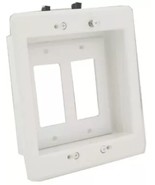 Arlington LVU2W-1 Recessed Low Voltage Bracket, Paintable Plate, 2-Gang,... - $16.34