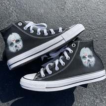 Friday the 13th Jason Custom High Top Converse - Men&#39;s And Women&#39;s Shoes - £143.08 GBP
