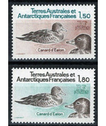 ZAYIX FSAT TAAF 101-102 MNH Birds Eaton&#39;s Ducks Arctic  092922S16M - $1.55