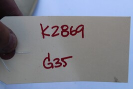 2003-2004 INFINITI G35 SEDAN REAR CENTER SEAT BELT HARNESS RETRACTOR K2869 image 10