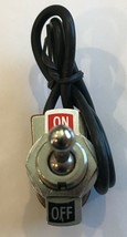 2  SPST 6 AMP  Ball Handle Toggle Switch with ON OFF Plate and Leads Bat... - $6.43