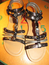 NEW Women&#39;s Size 13 American Eagle Jeweled/Beaded Gladiator Sandals - £31.45 GBP