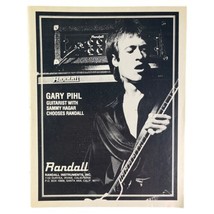 Randall Vintage 70s Print Advertisement Garry Pihl Sammy Hagar Guitar Music - £14.87 GBP
