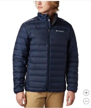 Columbia Mens Puffer Jacket Blue Down Insulated Water-Resistant Pockets ... - $107.99
