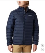 Columbia Mens Puffer Jacket Blue Down Insulated Water-Resistant Pockets ... - $1,988.80 MXN