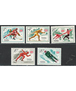 RUSSIA USSR CCCP 1976 VF MNH Stamps Set Scott #4410-14 12th Winter Olymp... - £1.56 GBP