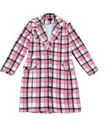 WD NY Pink Tweed Coat Plaid Size 4p 4 Petite - $16.82