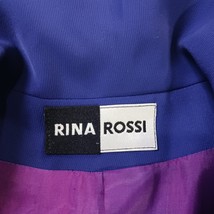 Rina Rossi 8823-20 Women's Purple Blue Dress Casual Blazer Coat Size 4 USA Made image 3