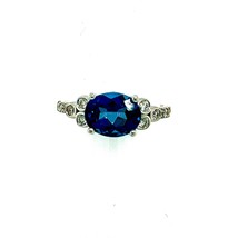 Natural Topaz Diamond Ring 6.5 14k W Gold 2.63 TCW Certified $3,490 219219 - £1,258.03 GBP