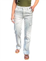 Judy Blue high waist cargo jeans in White - $42.00