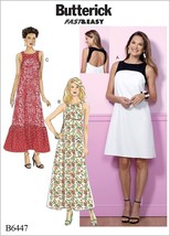 Butterick Sewing Pattern 6447 Misses Dress Size 6-14 - $8.96