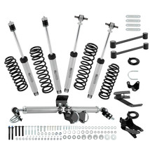 Front Rear 4&quot; Lift Kit w/ Dual Stabilizer Steering For Jeep Wrangler 07-18 - £411.29 GBP