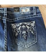 Grace in L.A. Easy Fit Bootcut Jeans Size 33 NWT Embroidered Rhinestone ... - $85.00