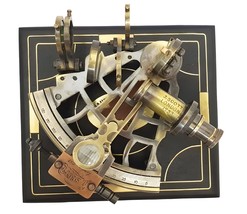 Brass Nautical Sextant Brass Navigation Instrument Sextante Navegacion M... - $59.40