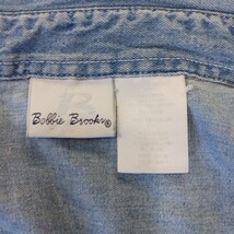 Vintage Bobbie Brooks Women's Blue Denim Short Sleeve Shirt Embroidery Chest 40" image 4