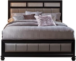 Coaster Home Furnishings Panel Bed, Queen, Grey/Black - £342.84 GBP