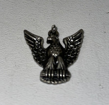 Vintage 925 Mexican Sterling Silver Open Wing Flying Eagle Pendant 10.65 Grams - £22.36 GBP
