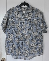 Hawaiian Style Shirt - Route 66 - Island Floral and Travel  Pattern - Sz... - £21.39 GBP