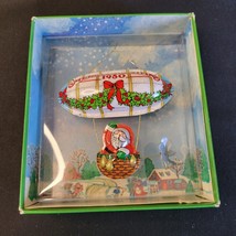 VTG Hallmark 1980 Keepsake Christmas Ornament &quot;Santa&#39;s Flight &quot; Tin Tree-Trimmer - £7.77 GBP