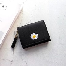 D 1 pc women cartoon short wallet leather fried egg cute wallets purse card holder lady thumb200