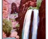 Havasu Falls Grand Canyon Arizona AZ UNP Chrome Postcard M18 - $2.92