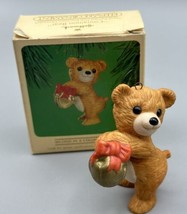 Ornament Hallmark Cinnamon Bear #2 Porcelain Christmas Bell QX4541 1984 - £5.30 GBP