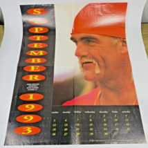 WWF Magazine Hulk Hogan Double Fold/Sided Poster September 1993 21x16 Vintage - £10.94 GBP