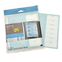 Post-It Home Collection Planner Pages with Perforated List 8 Inch Blue White NEW - $11.88