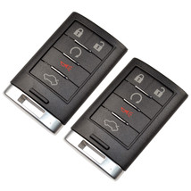 2-Pack Remote Key Fob Shell Case Keyless Entry w/5 Buttons for Cadillac ... - £31.92 GBP