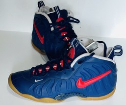 Nike Little Posite Pro (GS) Blue Void/University Red-White (644792-405) Sz 6.5Y - £73.69 GBP