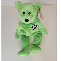 NWT Ty Beanie Baby Kicks the Soccer Bear MINT - £11.86 GBP