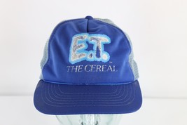 Vintage 80s Distressed Spell Out ET Movie The Cereal Roped Trucker Hat Snapback - £31.51 GBP
