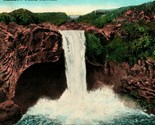 Rainbow Falls HI Hawaii Island Curio Co 1910s Postcard UNP Unused Q13 - $4.42