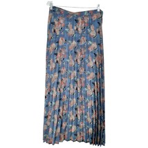 LuLaRoe Deanne Skirt Womens 3XL Blue Peach Seafoam Melon Pleated Wrap Ma... - £35.03 GBP