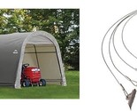 ShelterLogic 10&#39; x 10&#39; Shed-in-a-Box All Season Steel Metal Round Roof O... - $697.99