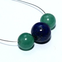 Lapis Lazuli Aventurine Smooth Round Beads Briolette Natural Loose Gemstone - £2.34 GBP