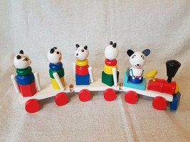 Vintage Wooden Animal Train - $34.26