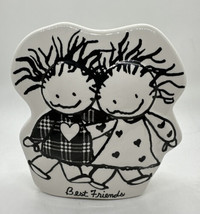 Baum Bros Children Of The Inner Light Best Friends Ceramic Vase by Marci Vintage - £19.77 GBP