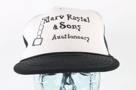 Vintage 90s Marv Kastel &amp; Sons Auctioneers Spell Out Trucker Hat Snapbac... - $351.69 MXN