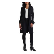 MSRP $98 Isaac Mizrahi Womens Cuff Cardigan Sweater Black Size Small - £33.06 GBP