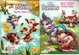 Disney Bannies - Big Fun Book to Color - Banny Fun &amp; Funny Bunny Set of 2 Books - £8.59 GBP