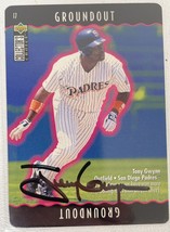 Tony Gwynn Signed Autographed 1995 UD CC Baseball Card - San Diego Padres - £39.32 GBP