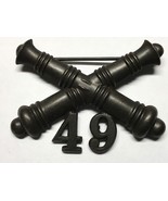 1902-1905, U.S ARMY ARTILLERY CORPS, BRONZE, 49th FIELD ARTILLERY, COLLA... - $48.14 CAD