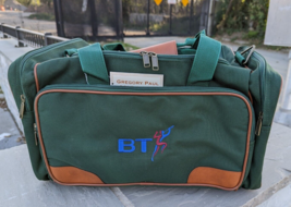 BT British Telecom Logo, Sturdy  Luggage Gregory Paul Golf Bags  18 X 12... - $74.16 MXN