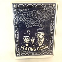 Vintage The Crooked Pack Blue Playing Cards Deck Complete w/ Jokers - $11.77