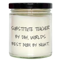 Substitute Teacher Gifts, 9oz Vanilla Soy Candle, Birthday Unique Gifts ... - £19.22 GBP