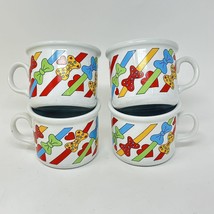 Hearts and Bows Coffee Mug Set Made in Italy IPA Porcellane  - £15.74 GBP