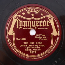 Gene Autry &amp; Jimmy Long -  Hate To Say Goodbye Prairie / The One Rose 10&quot; 78 rpm - £13.54 GBP
