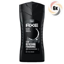 6x Bottles AXE Black Frozen Pear & Cedarwood Scent 3in1 | 250ml | Fast Shipping - £26.47 GBP